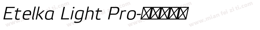 Etelka Light Pro字体转换